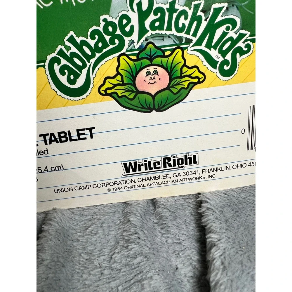 Vintage Cabbage Patch Kids Pencil Tablet‎ Write Right 60 Sheets Ruled